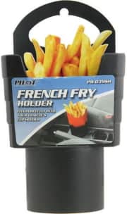 Pilot French Fry Holder. It also holds kids' stuff like juice boxes and crayons, making inevitable messes easier to contain. Not to mention keeping those fries out of the seat crack.