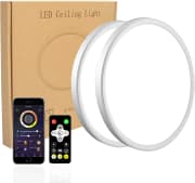Modern 12" 28W Smart LED Flush Mount Ceiling Light 2-Pack. Clip the 5% on-page coupon and use code "17EK53K1" to save $13.