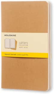 Moleskine 5" x 8.25" Cahier Journal 3-Pack. That's the lowest price we could find by $10.