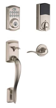 Smart Door Locks at Home Depot. Save on 24 styles of smart door locks, including app-enabled locks, handle hardware, keypads, and more.