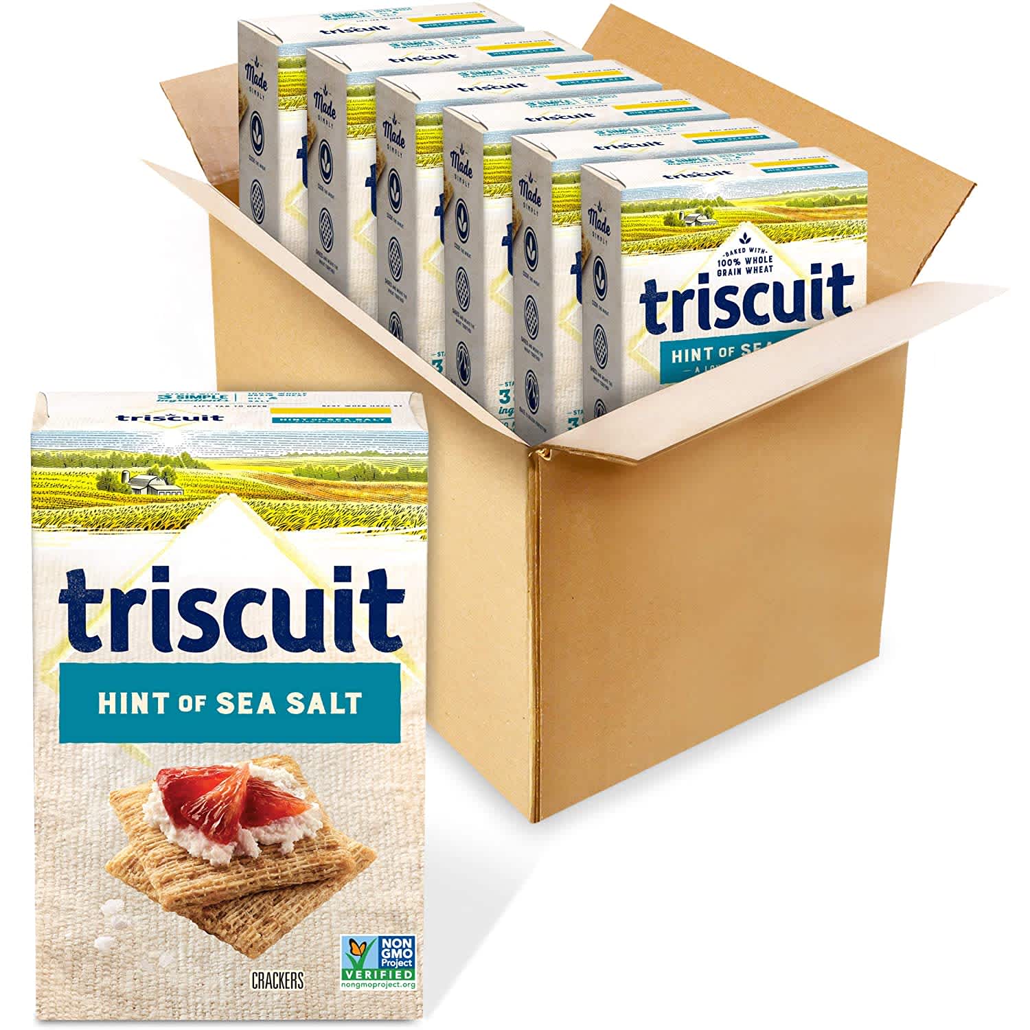 Nabisco Triscuit 8.5-oz. Whole Grain Wheat Crackers 6-Pack. That's $5 less than you'd pay picking up this quantity at your local Target.