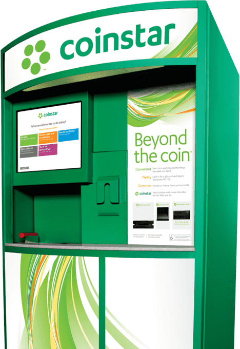 Coinstar: $5 Amazon Gift Card: free w/ $30 coin exchange