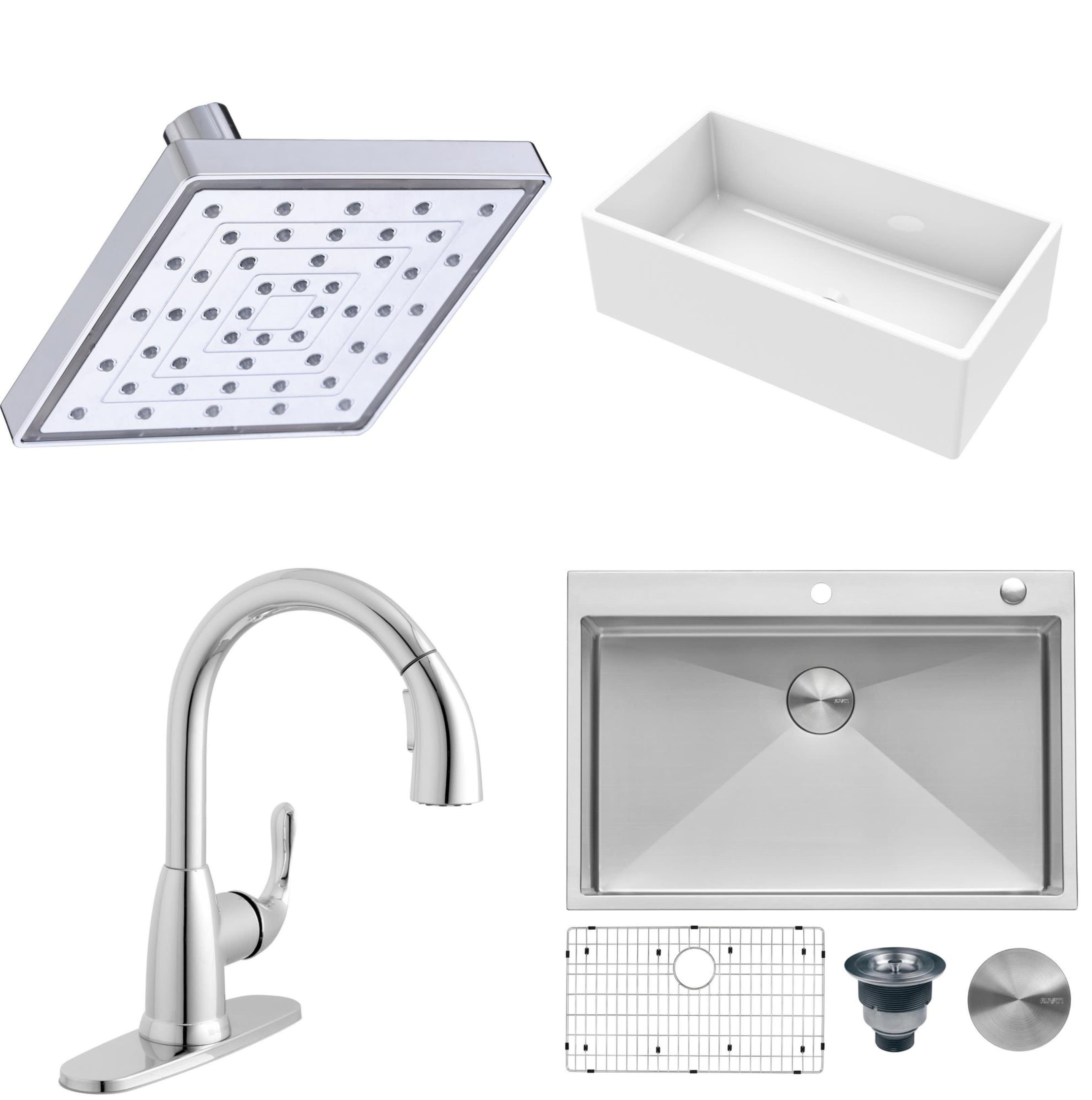 Faucets and Sinks at Home Depot. Save on an array of kitchen and bath faucets as well as kitchen sinks.