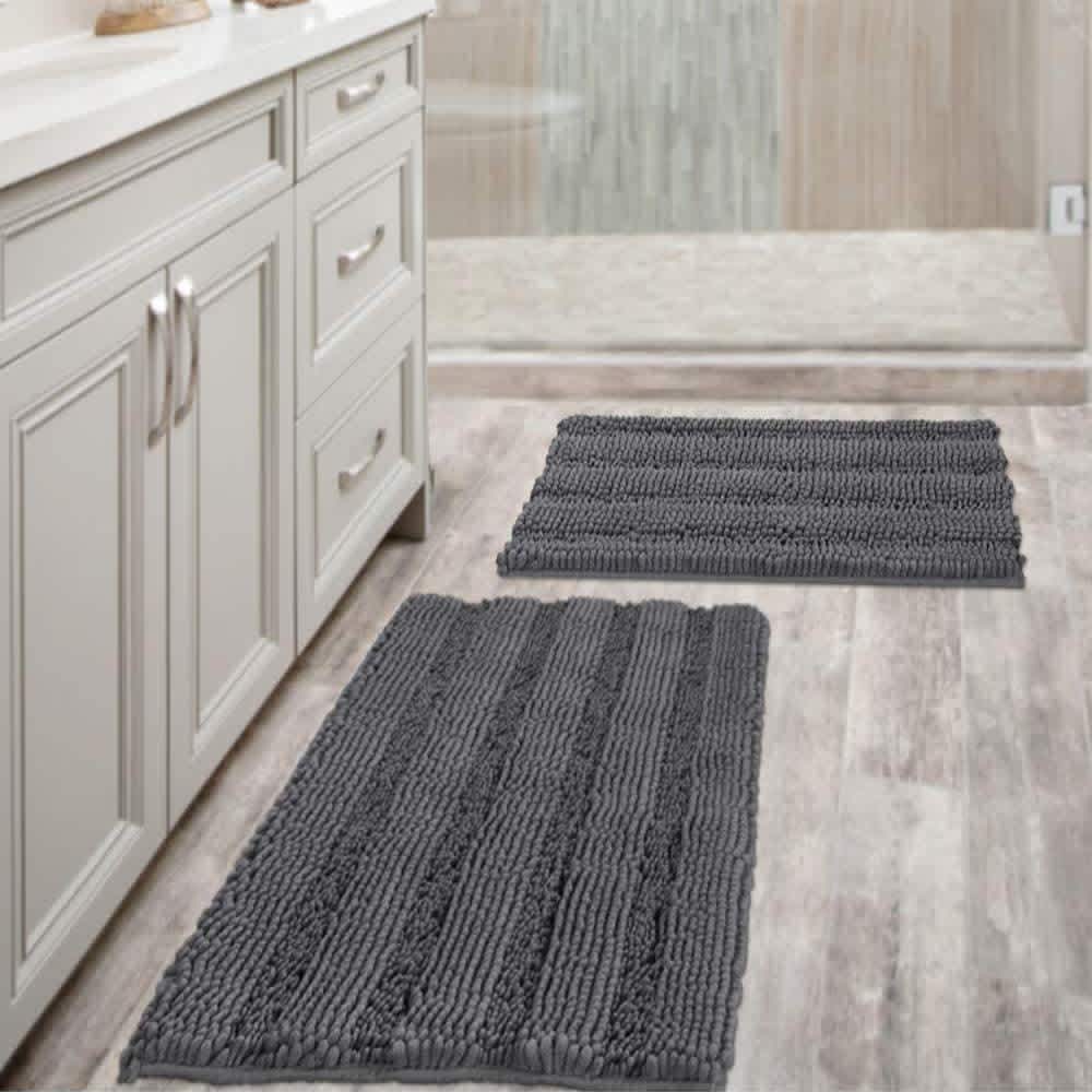 Microfiber Chenille Non-Slip Bath Mat 2-Pack. Apply coupon code "4HE5WQAA" for a savings of $8.