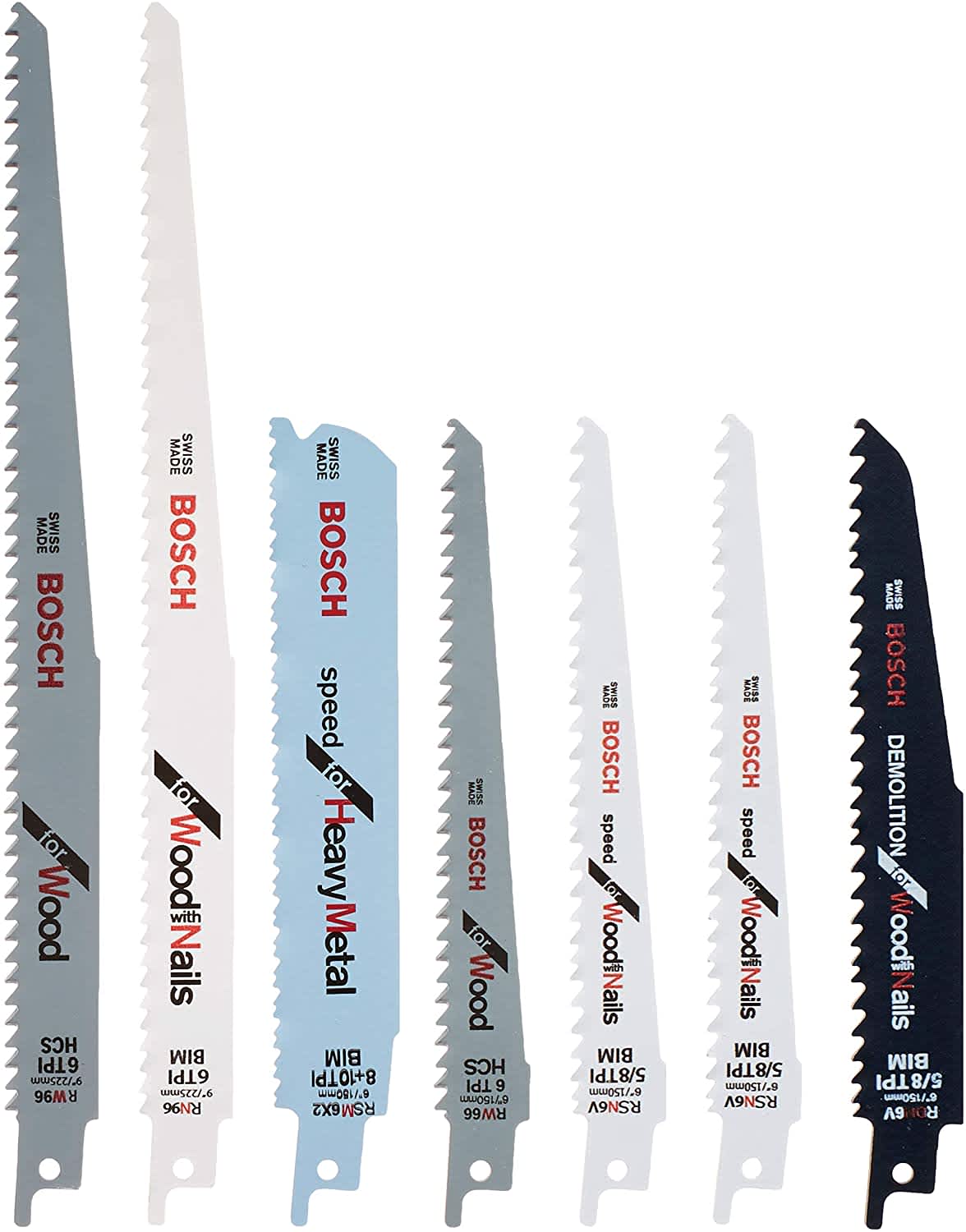 Bosch 7-Piece Reciprocating Saw Blade Set. That's $6 under what Lowe's charges.