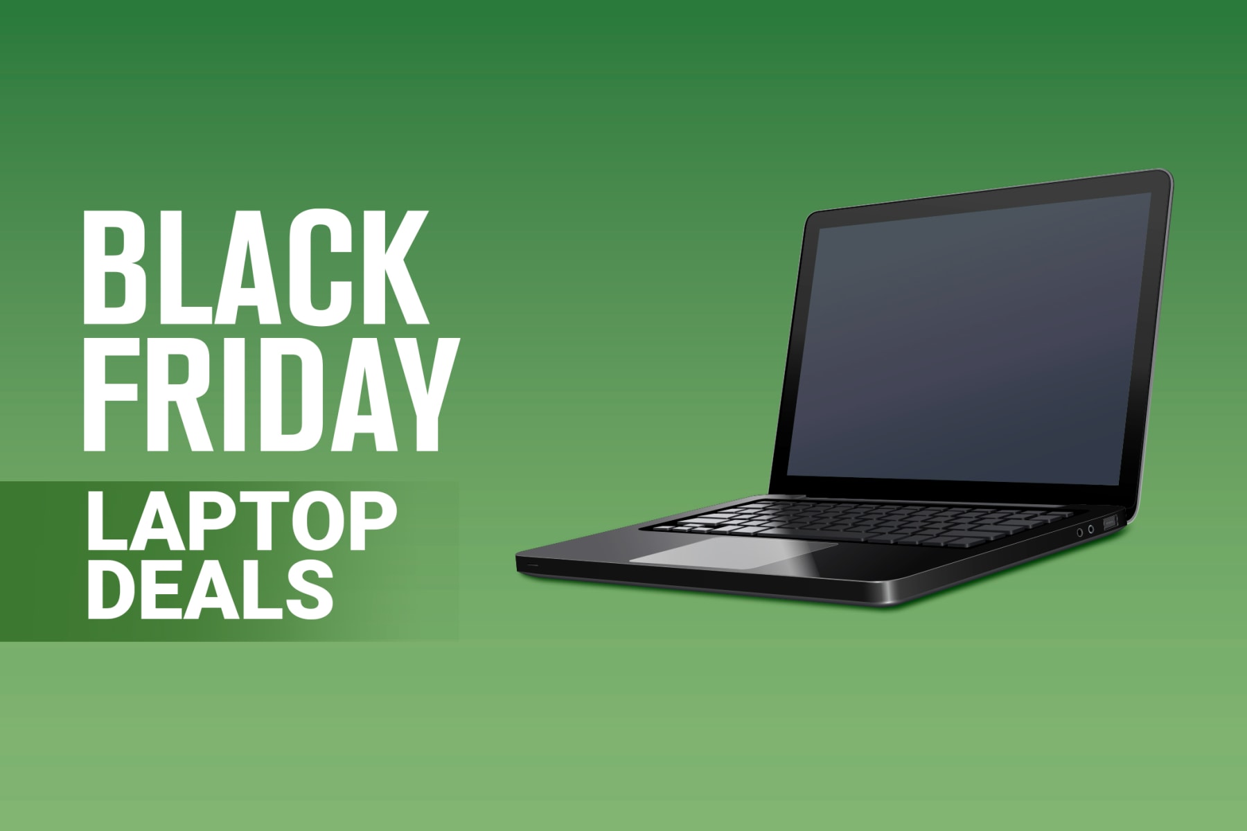 Black Friday laptop graphic