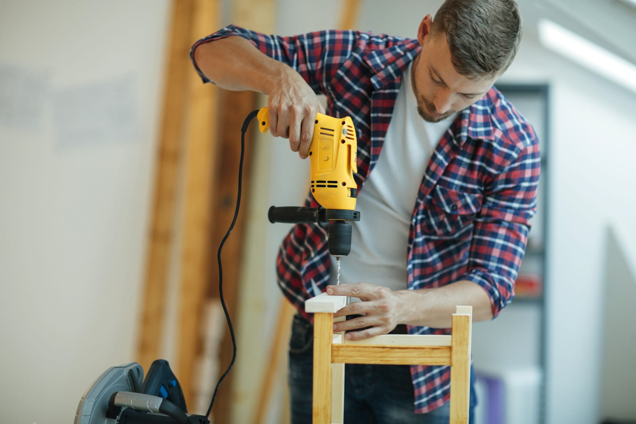 using power drill