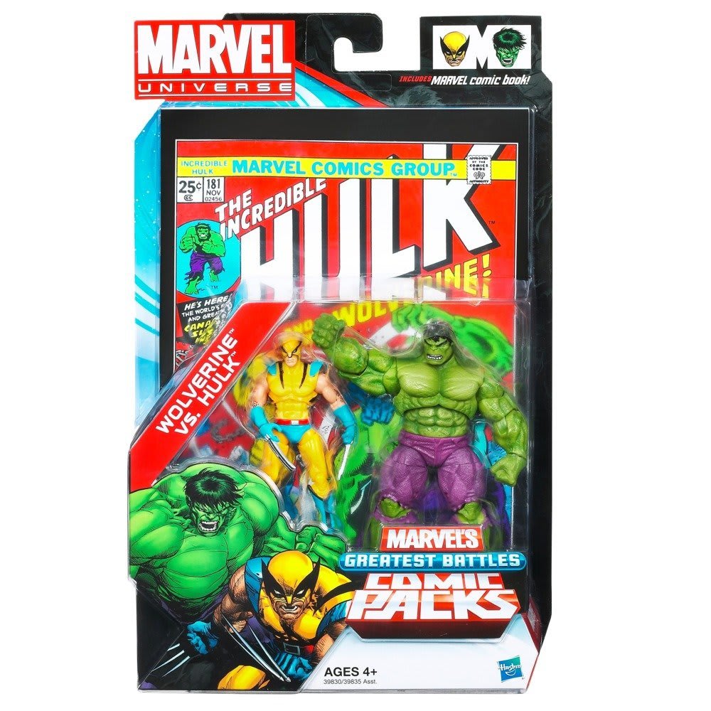 Wolverine vs. Hulk action figures