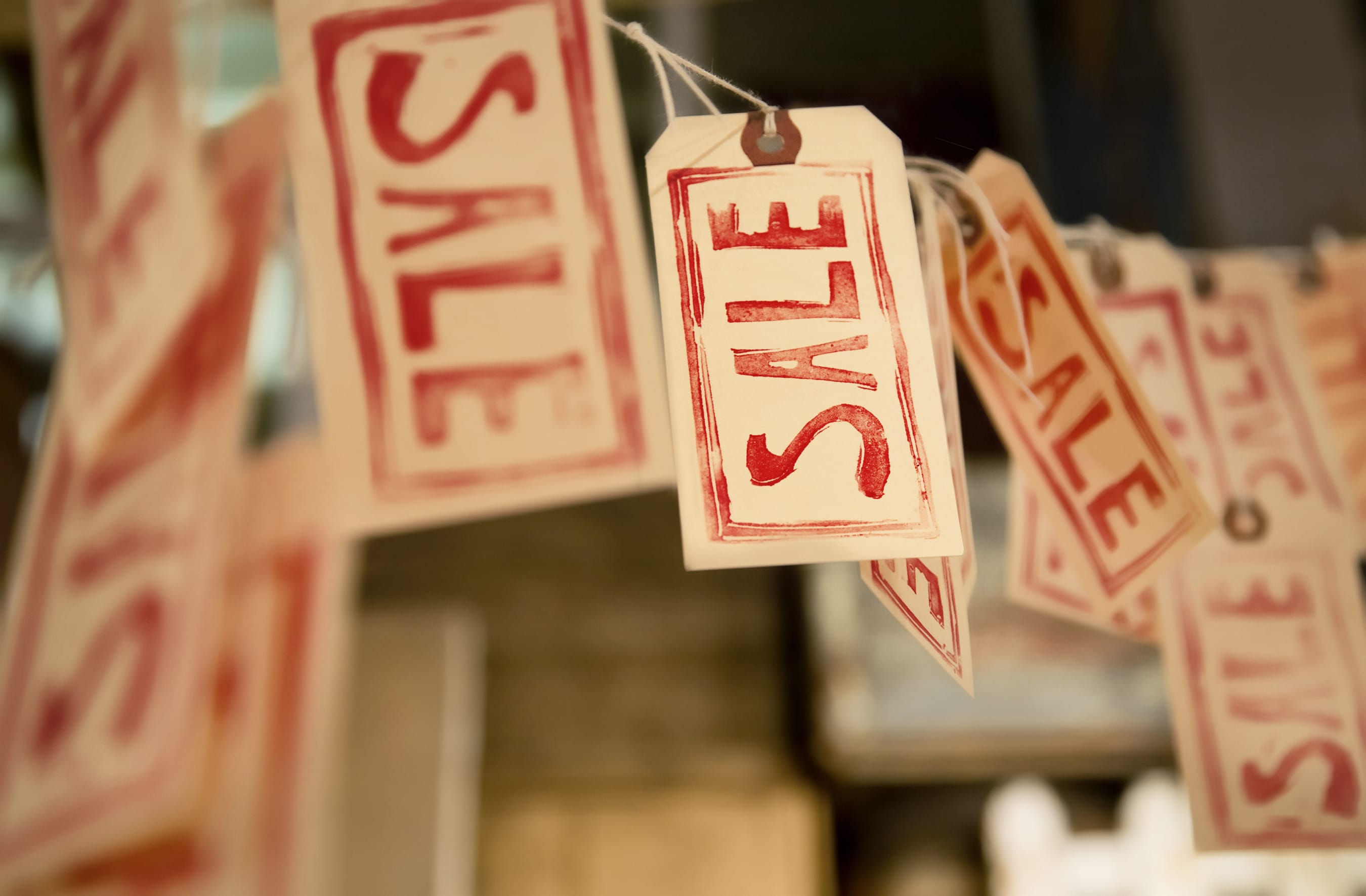 sale tags