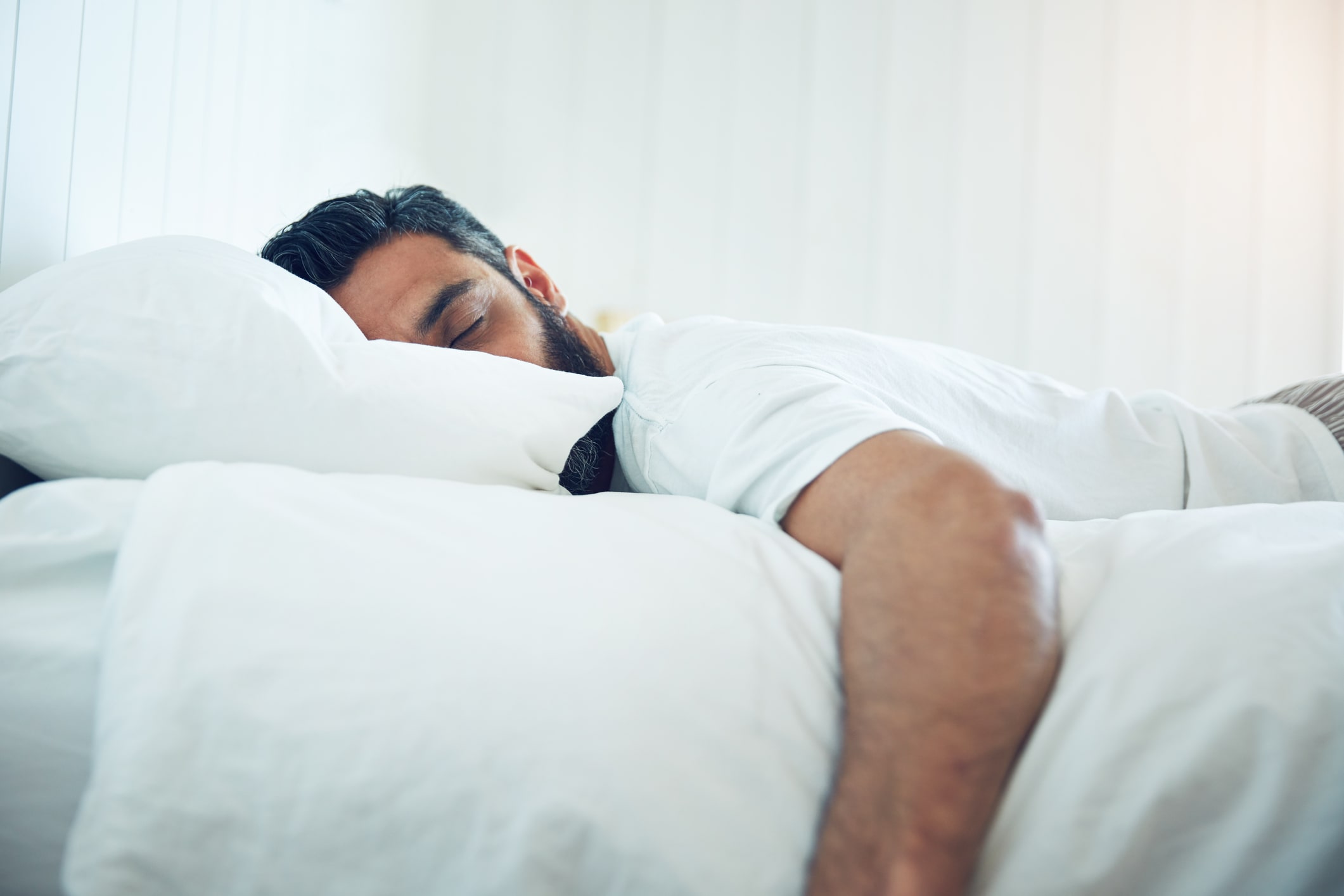 man sleeping