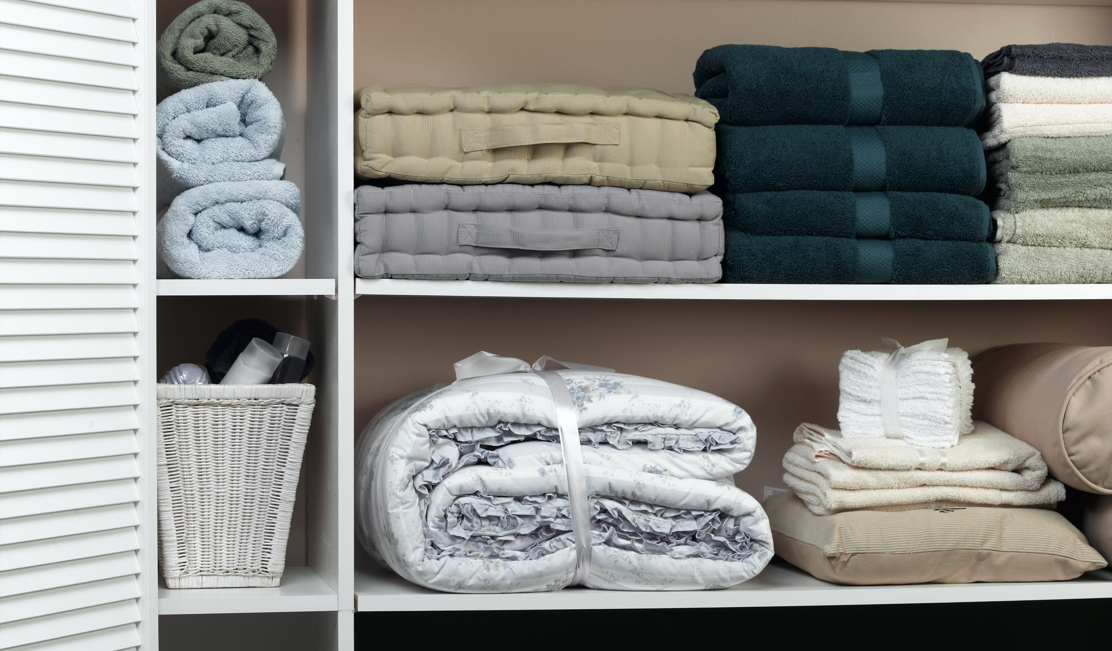bedding and towels