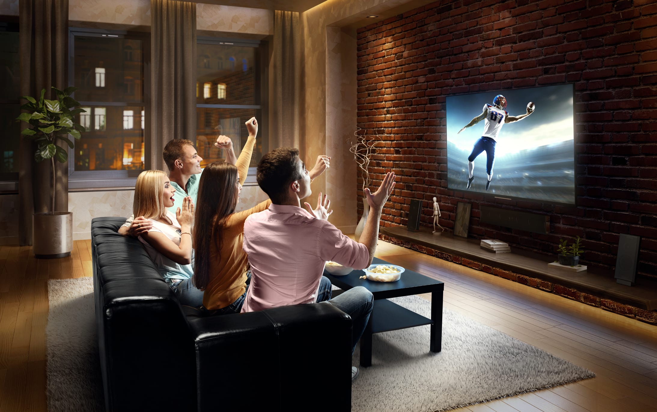 watching sports
