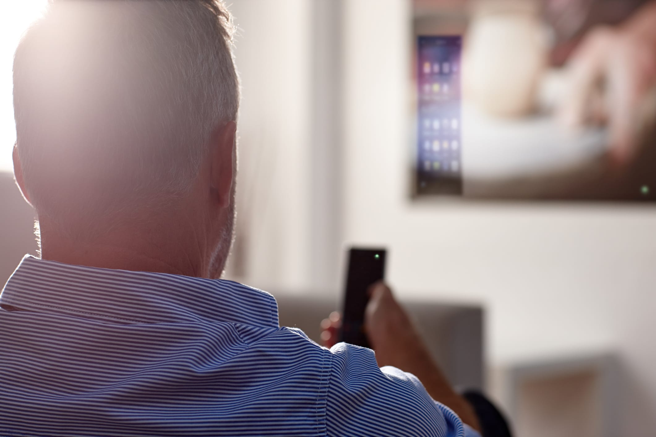 Man Streaming TV