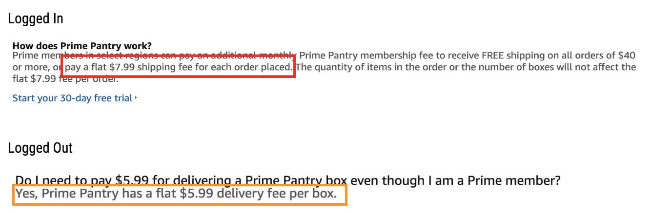 Prime comparison
