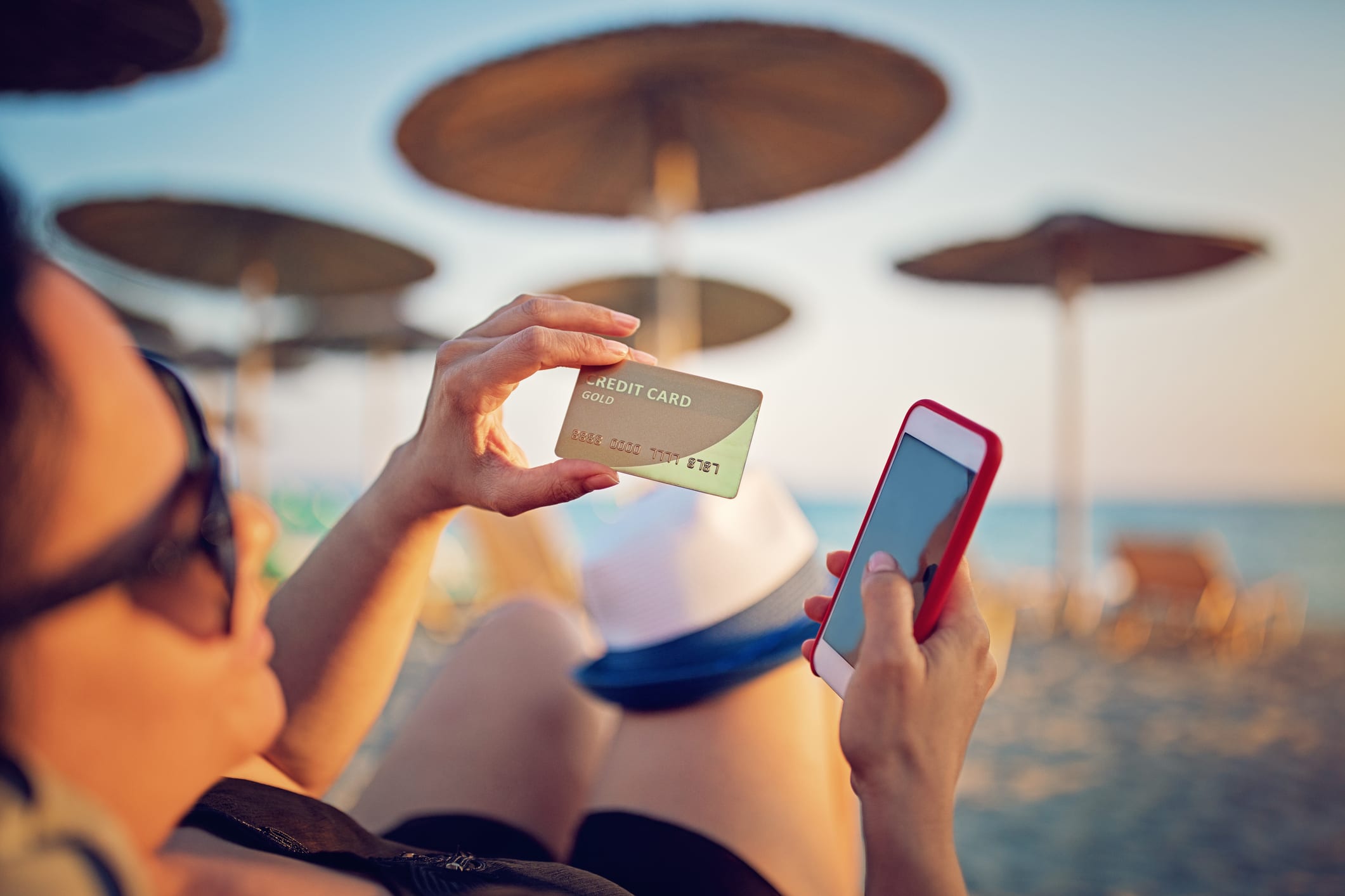 Paying Bills on the Beach