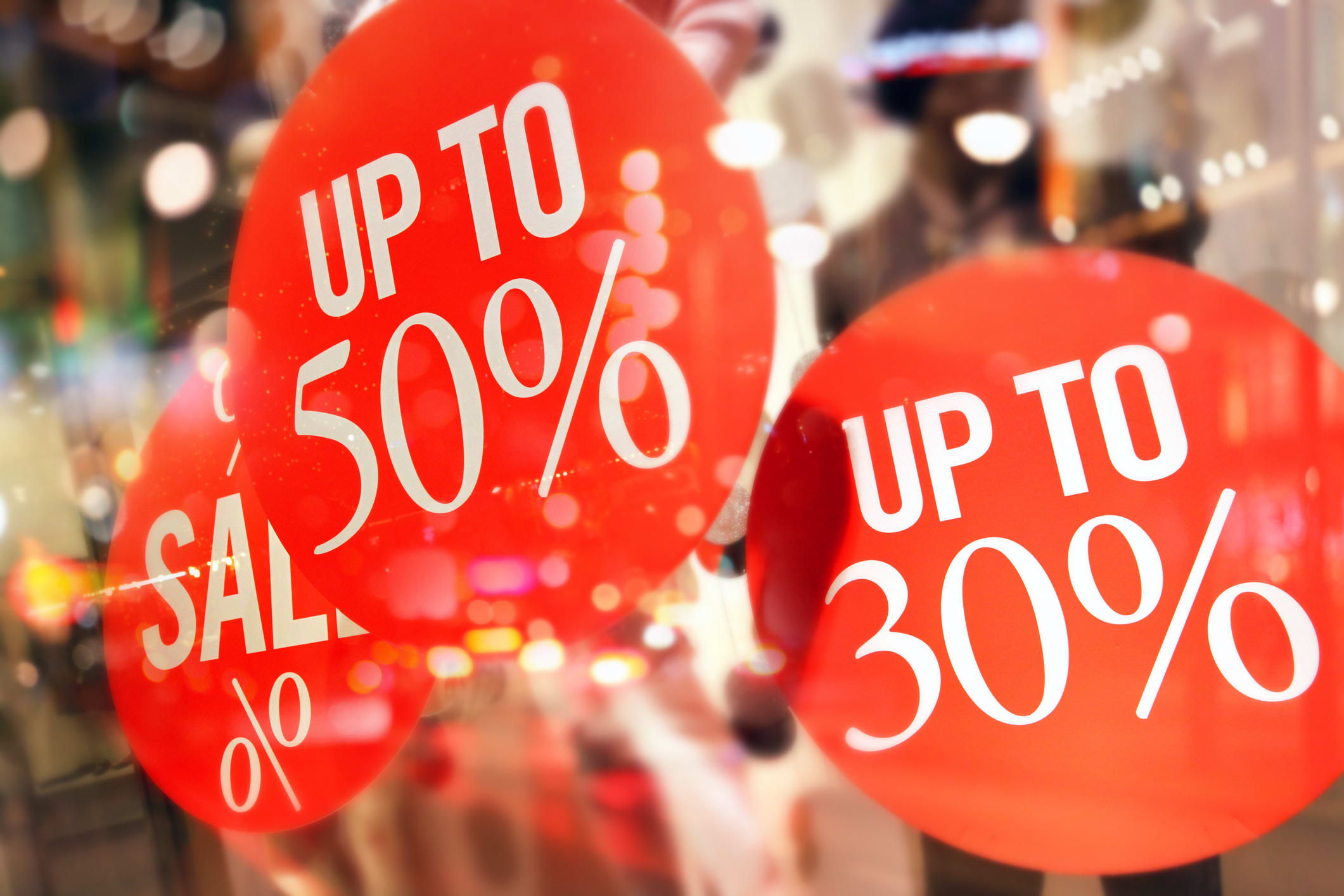 50 percent off sign