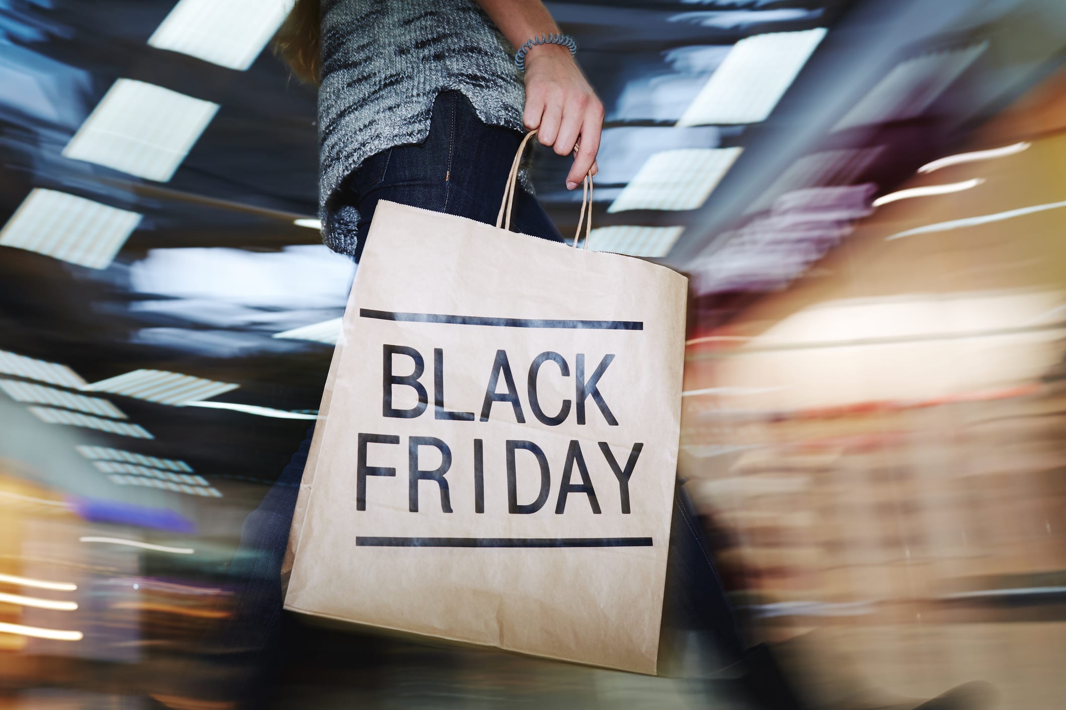 Black Friday shopping bag