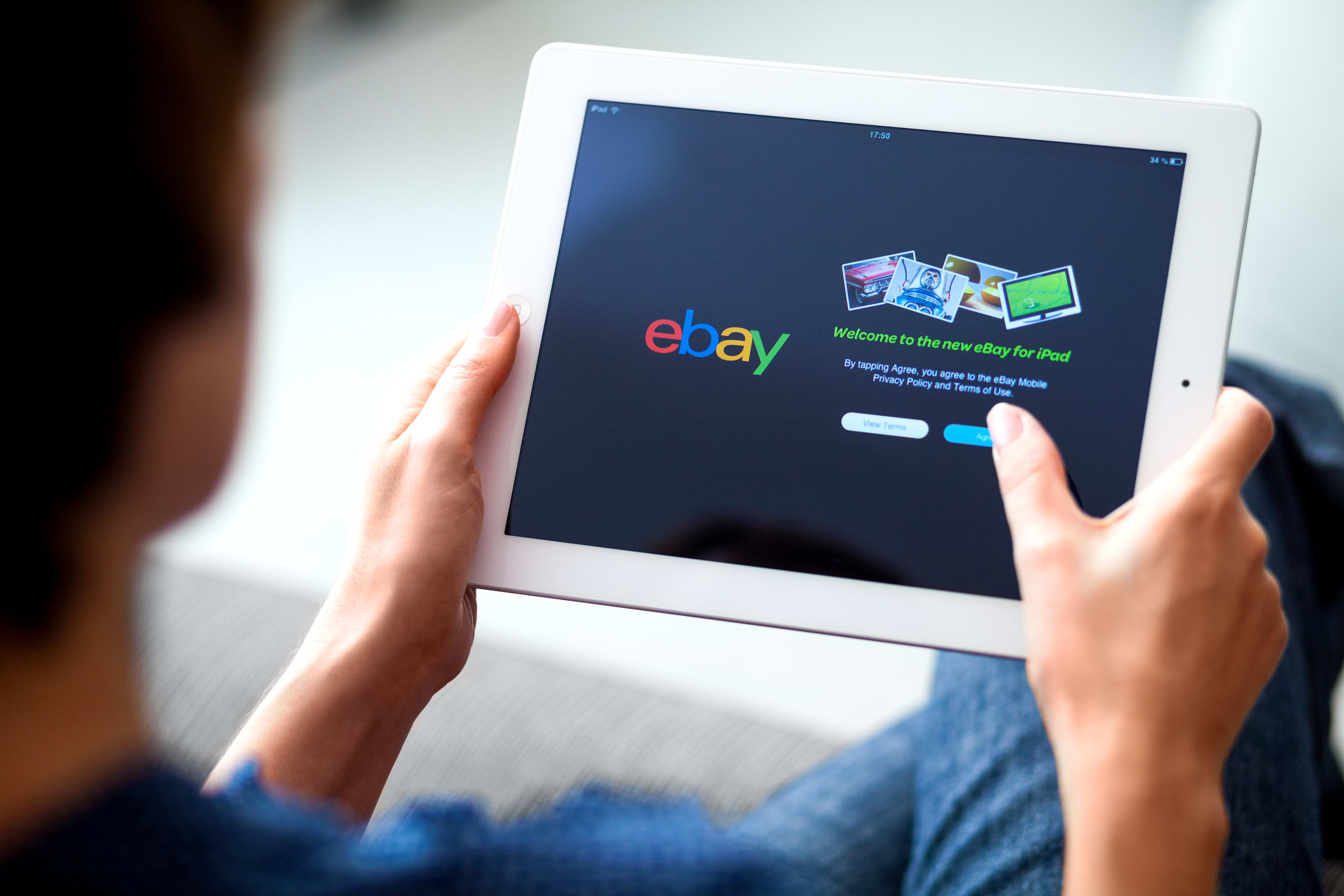 using eBay on iPad