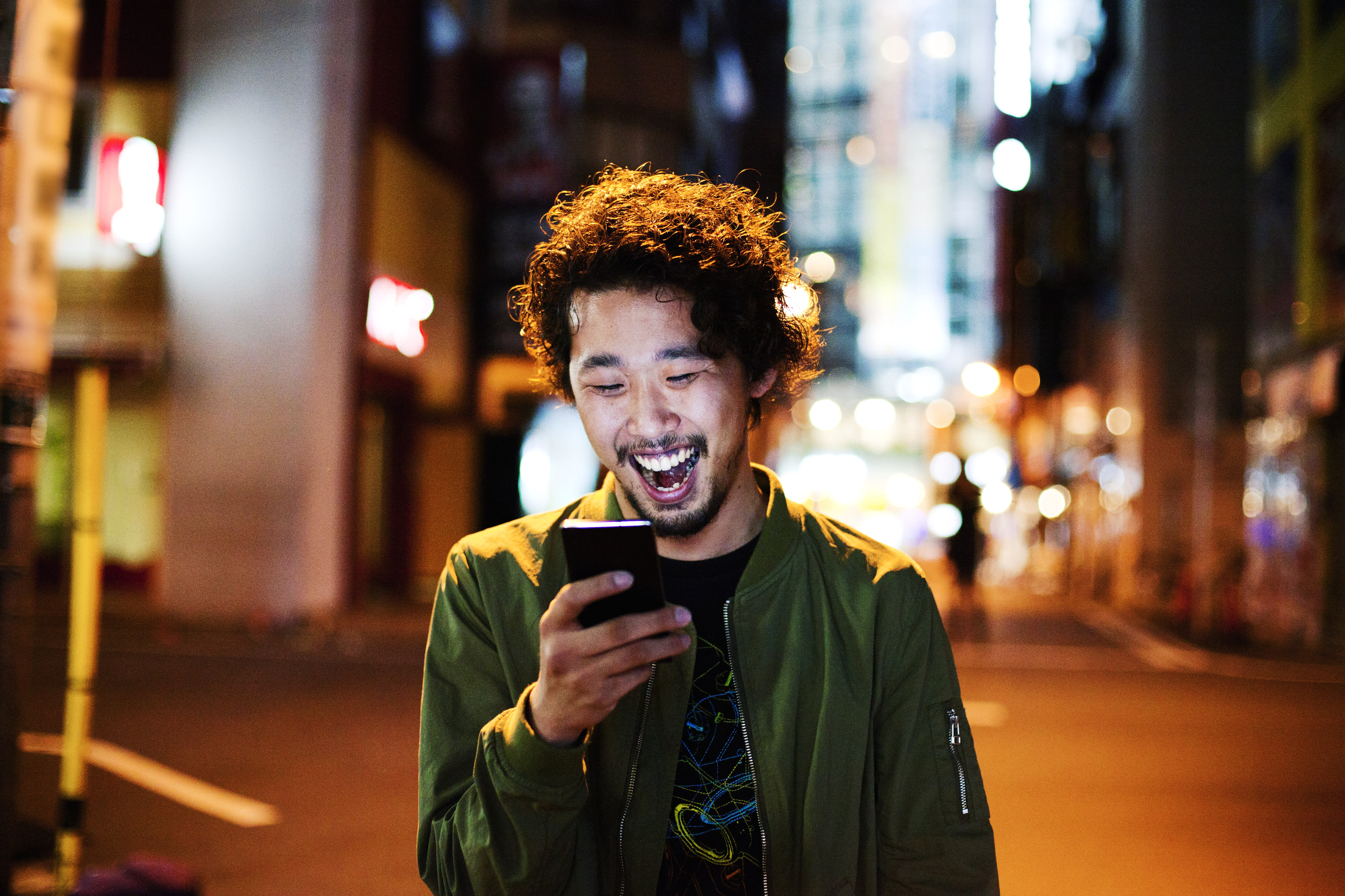 man on phone