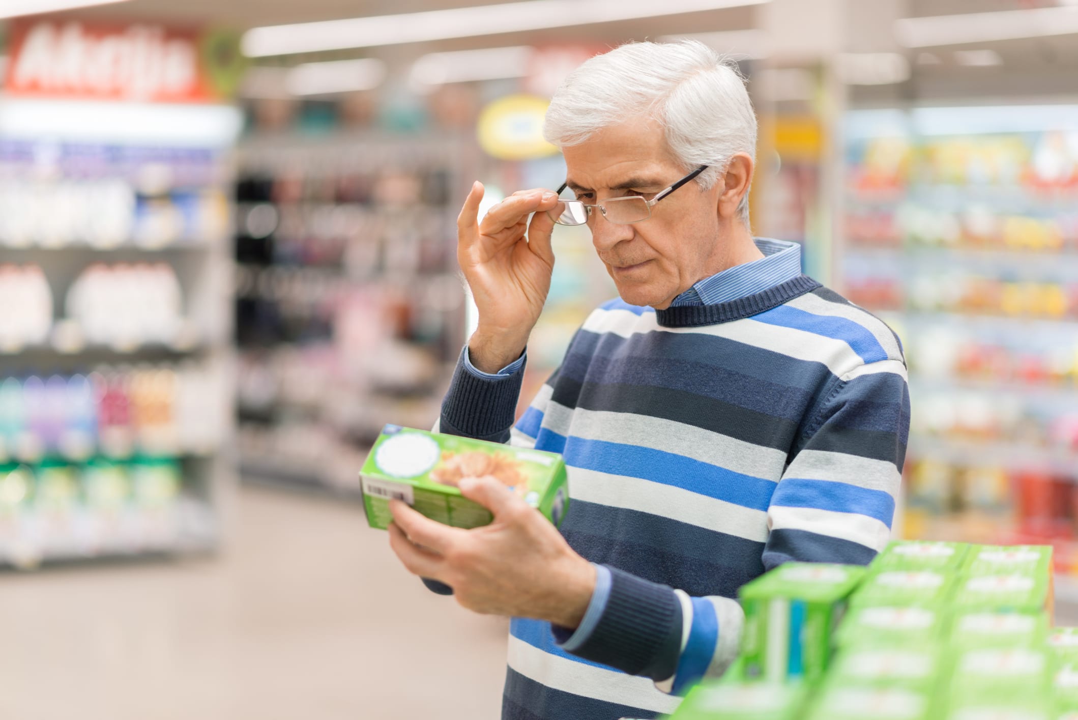 Man Checking Price
