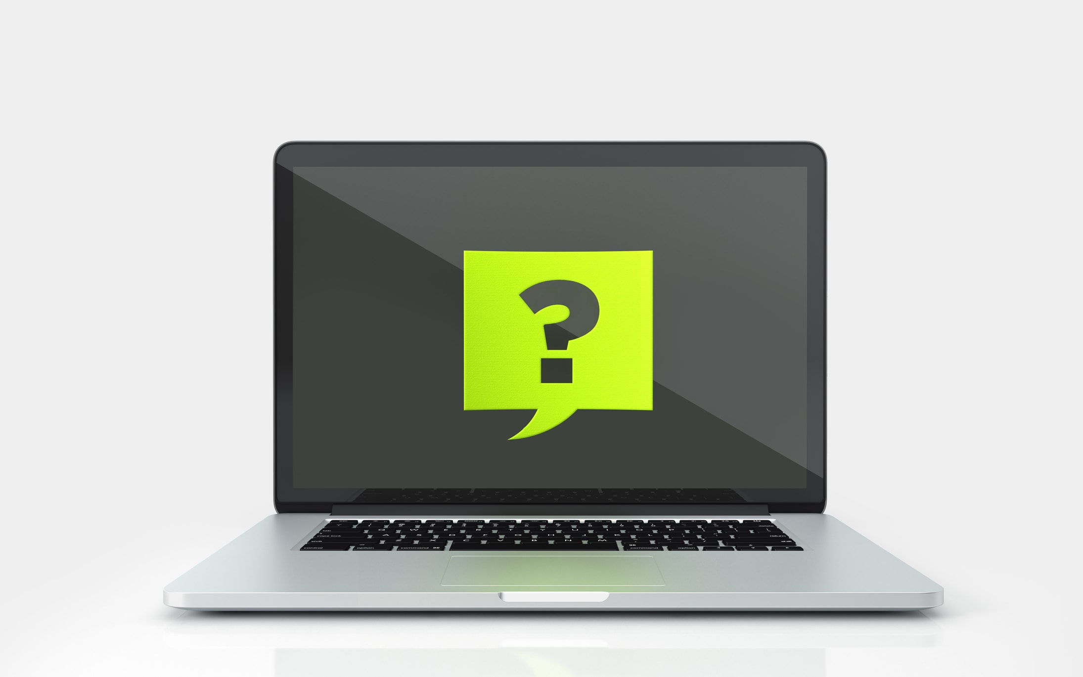 Question Mark on a Computer Screen