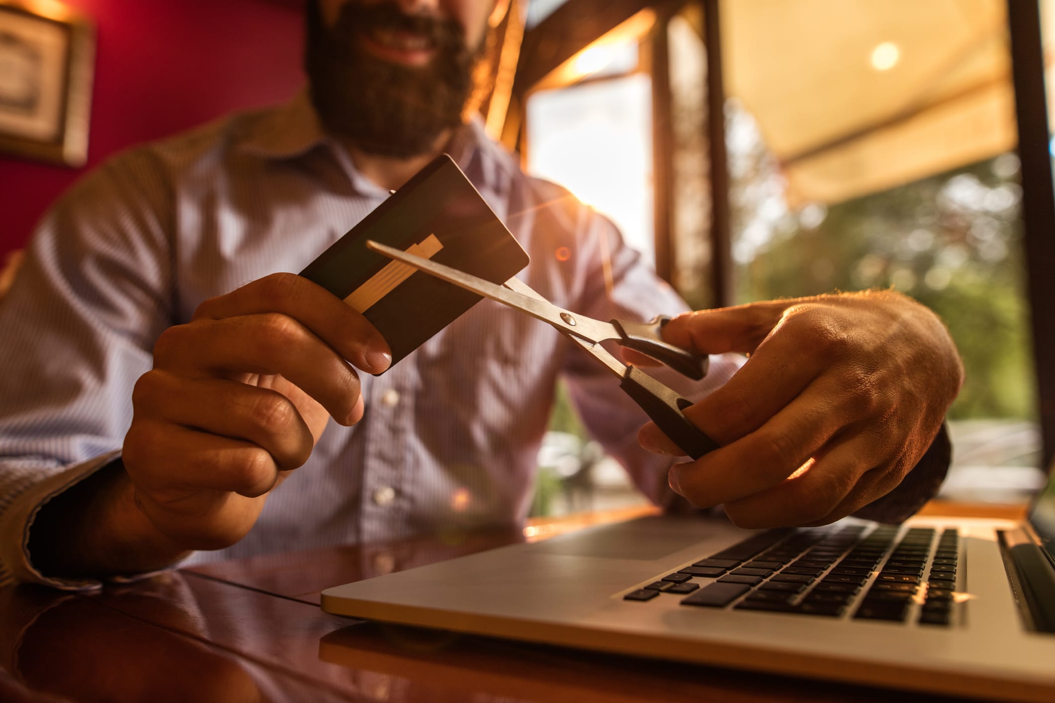 cutting credit card