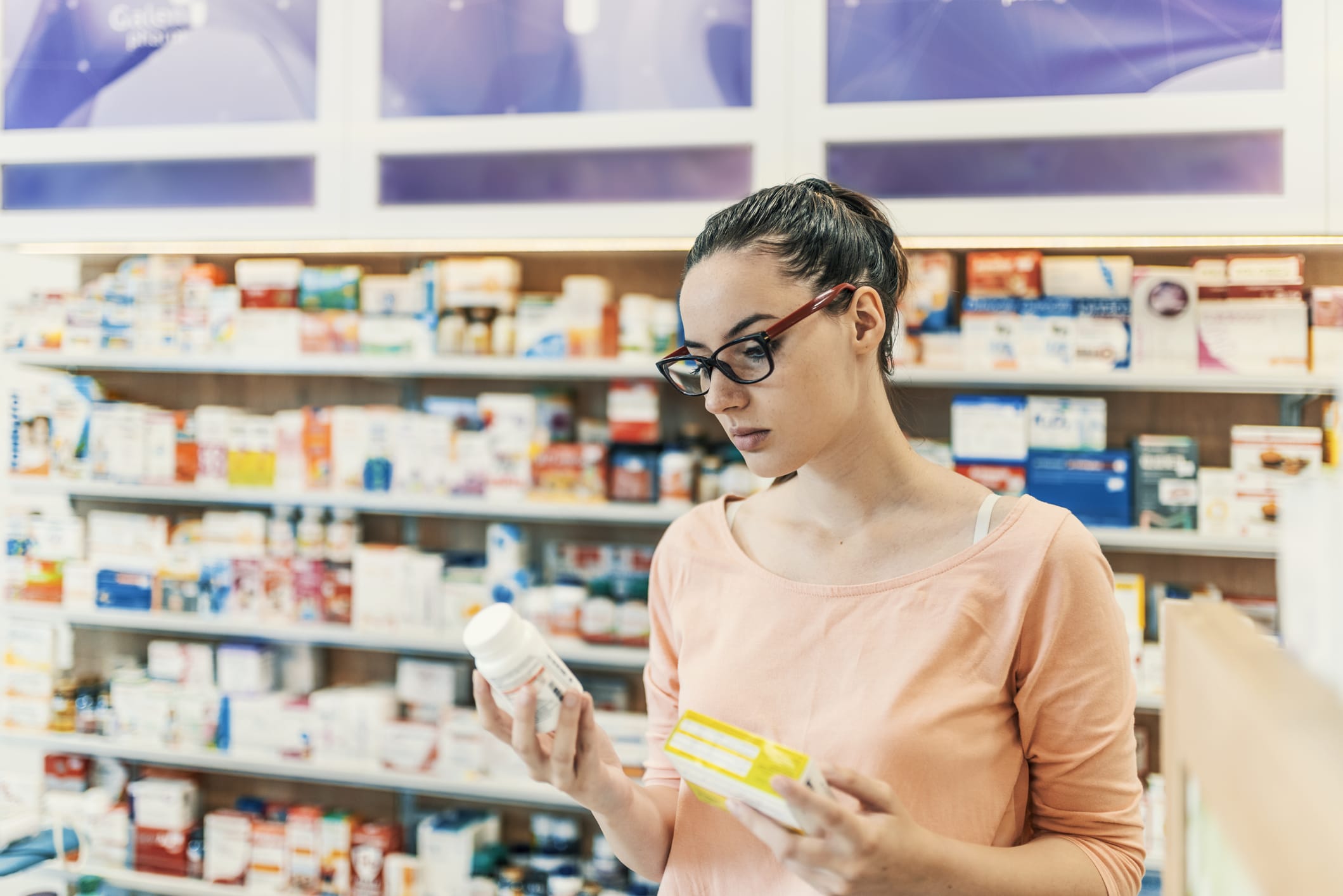 person buying OTC meds