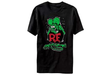 T-Line Mens Ratfink Distressed Graphic T-Shirt