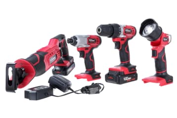 Hyper Tough Ht 20V 4-Tool Combo Kit for 