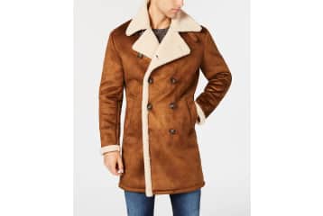 guess faux shearling jacket