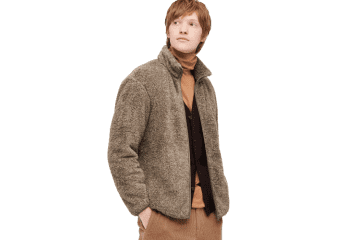 men fluffy yarn fleece