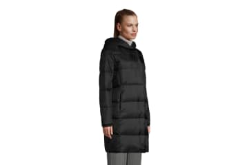 Wrap Quilted Down Hooded Coat 