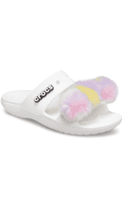 Crocs Daylight Savings Flash Sale. We're seeing deeper discounts within the sale itself, including the pictured Crocs Fur Sure Sandals for $16.87 (a low by $6).