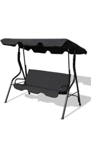Costway 3-Seat Outdoor Patio Canopy Swing. Apply coupon code "DN70241698" to save $73 off list.