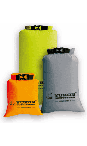 Woot Outdoor Week. Save on tents, fishing gear, T-shirts, trampolines, and more &ndash; we've pictured the Yukon Outfitters Hyperlite Dry Bag 3-Pack for $19.99 (low by $13).