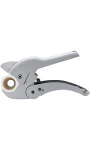 Amazon Basics Ratcheting Plastic Pipe Cutter. That's a buck off the regular price.