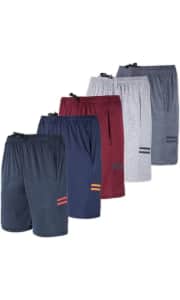 Men's Shorts at Amazon. Save on a selection of styles, including the Real Essentials Men's Dry-Fit Performance Shorts 5-Pack for $34.99 (pictured, $15 off).