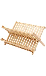 Amazon Basics Folding 2-Tier Bamboo Dish Drying Rack. Similar two-tier bamboo dish racks are at least $18.