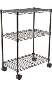 Amazon Basics Adjustable 3-Shelf Heavy Duty Rolling Storage Unit. It's $9 off list and the lowest price we've seen in the last year.