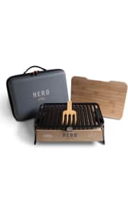 Fire & Flavor Hero Charcoal Grilling System. That's the lowest price Amazon's ever charged for this, and the best deal we could find by $4. (Most stores charge $100 or so.)