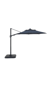 allen + roth 11-Foot Solar Powered Offset Patio Umbrella w/ Base. That's a savings of $224 off the regular price.