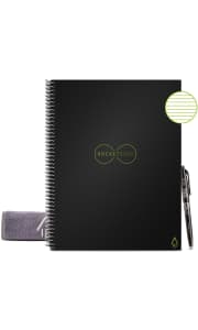 Rocketbook Notebooks & Accessories at Woot. This wipe-clean stationery is all half-off (or near enough), including the pictured Rocketbook Eco-Friendly Lined Letter-Size Notebook for $16.99 (low by $5).