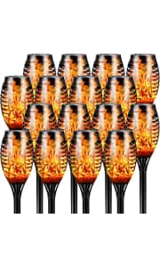 Otdair Solar Torch Lights with Flickering Flame 16-Pack. Clip the 10% coupon and apply code "35USRJQQ" to drop the price $6 below what you would have paid for the same quantity in our mention from April.