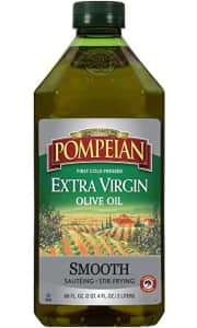 Pompeian 68-oz. Smooth Extra Virgin Olive Oil. Checkout via Subscribe & Save for a low by a buck.