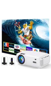 ViLiNice 1080p Wireless Projector with Screen. It's $70 under list price.
