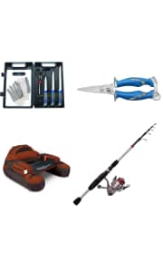 Fishing Equipment at Amazon. Save on knives, knive sets, hooks, pliers, and rods.