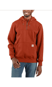 Carhartt Men's Rain Defender Loose Fit Quarter-Zip Sweatshirt. That's a savings of $30 off the regular price.