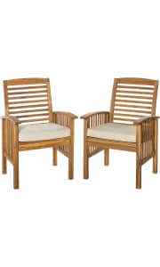 Walker Edison Rendezvous Acacia Patio Chair 2-Pack. This is the lowest price we found by $25.