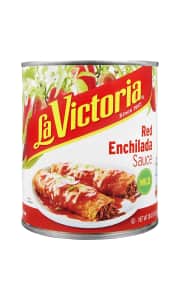 La Victoria Red Enchilada Sauce 28-oz. Can. You'd pay $6 more to have it shipped from most other stores. Checkout via Subscribe & Save to knock of a few cents.