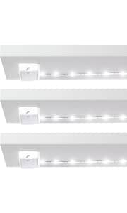 Power Practical Luminoodle Under Cabinet Lighting 3-Pack. The price drops with a Prime account and by clipping the on-page coupon.